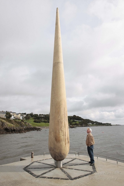 The Fid (2007) Oak, stainless steel. Old Stone Pier, Moville, Co. Donegal.