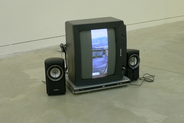 Of Note (2001) variable dimensions. Upturned TV, DVD&amp;nbsp;